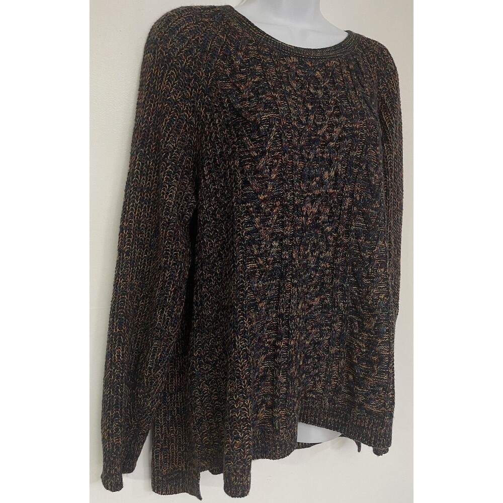Faded Glory  Soft Flecked Pullover Knit Sweater Multicolor Size XL B 17